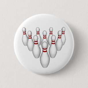 Bowling Pins - Button #2