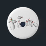 Bowling Pins - Button #4<br><div class="desc">The Artwork featured on this product was created with 3D Modeling Software,  and Photoshop. Artwork by: Brady Arnold.</div>