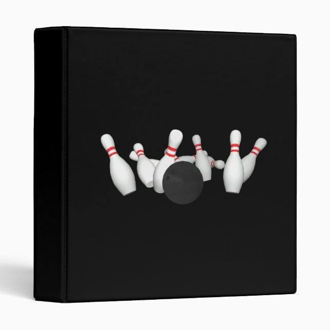 Bowling Pins: Custom Binder (Front/Spine)