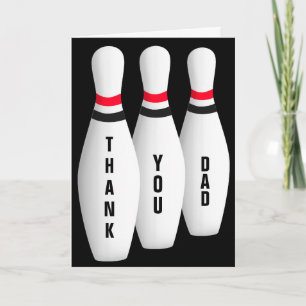 Bowling Pins Father's Day Card