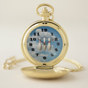 Bowling Pins Pocket Watch