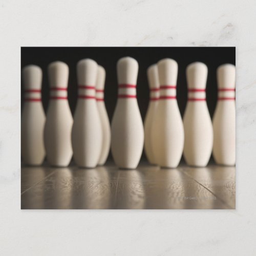 Bowling Pins Postcard