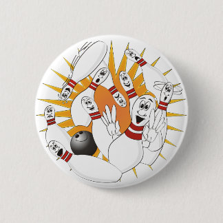 Bowling Pins Strike Cartoon
