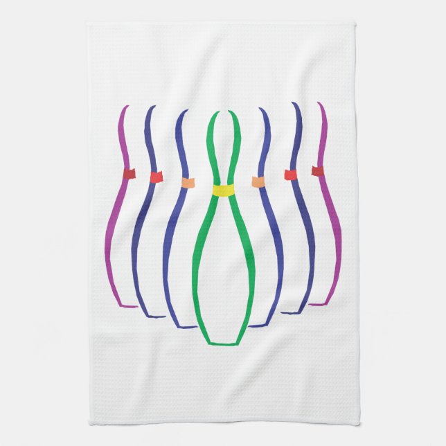 Bowling Pins Towel (Vertical)