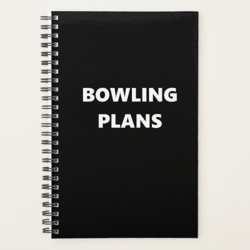 Bowling Planner Sports Theme Bowling Plans