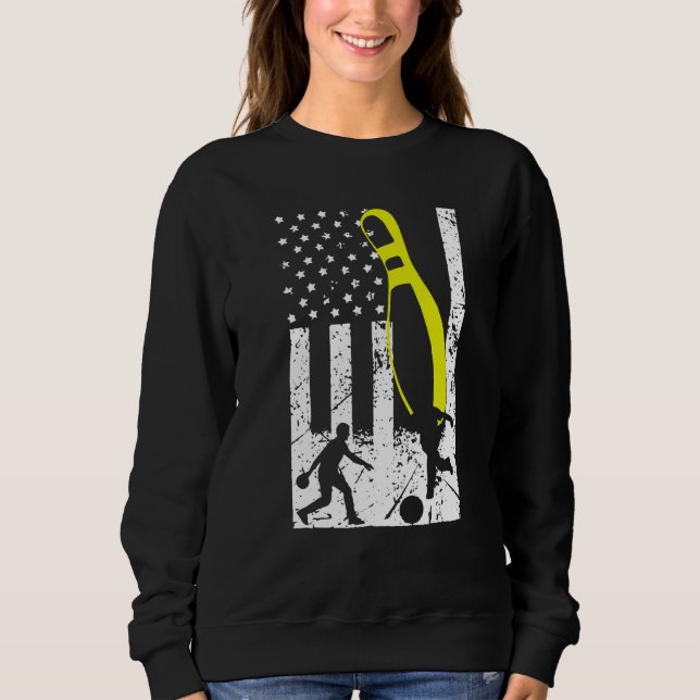 Bowling Player Merch Bowling Sweatshirt (Front)