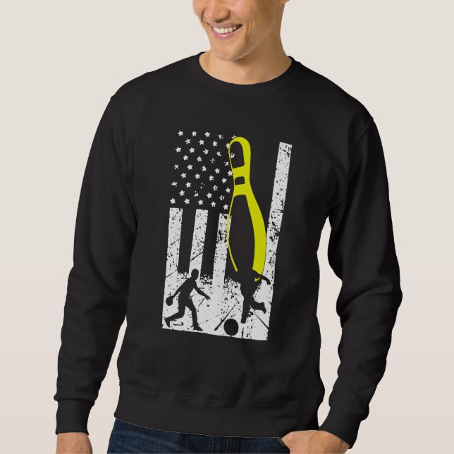 Bowling Player Merch Bowling Sweatshirt (Front)