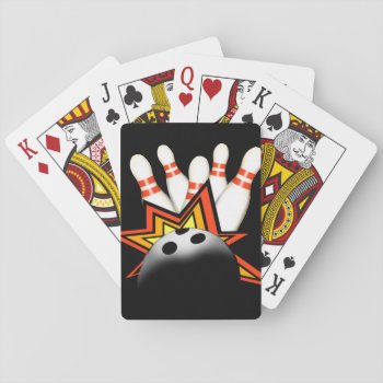 Bowling Playing Cards by Shenanigins at Zazzle