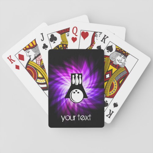 Bowling Purple Poker Cards