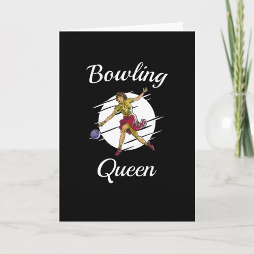 Bowling Queen Bowling Bowler Card