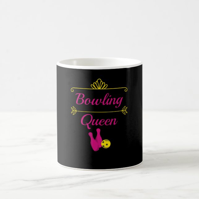 Bowling Queen Bowling Bowler Coffee Mug (Center)