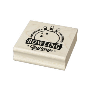 Bowling  rubber stamp