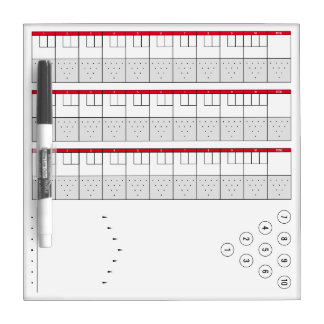 Bowling Scoreboard & Pin Diagrams | Classic White Dry Erase Board