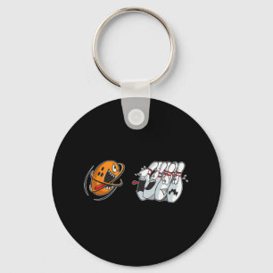 Bowling-shirt Funny Bowler Women Men Team Pins Bow Keychain