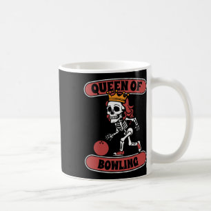 Bowling Skeleton Team League - Alley Bowler Queen Coffee Mug