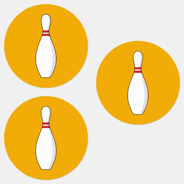 Bowling Skittle Labels (Group)