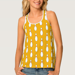 Bowling Skittle Pattern Tank Top