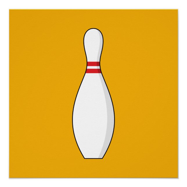 Bowling Skittle Poster (Front)