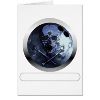 Bowling Skull and Crossbones Cards