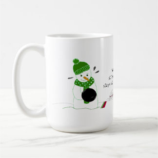 Bowling Snowman Coffee Mug