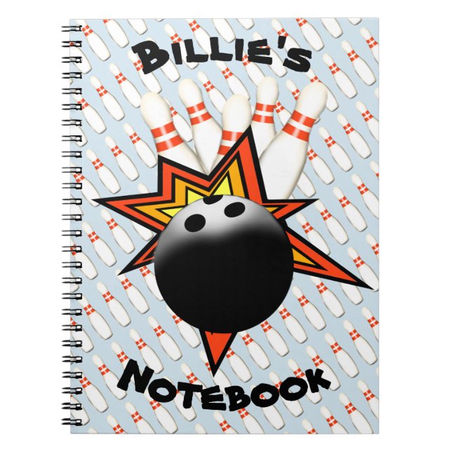 Bowling Spiral Notebook (Front)