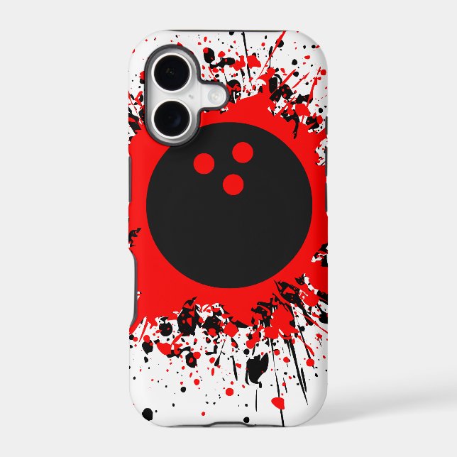 bowling splats iphone case (Back)