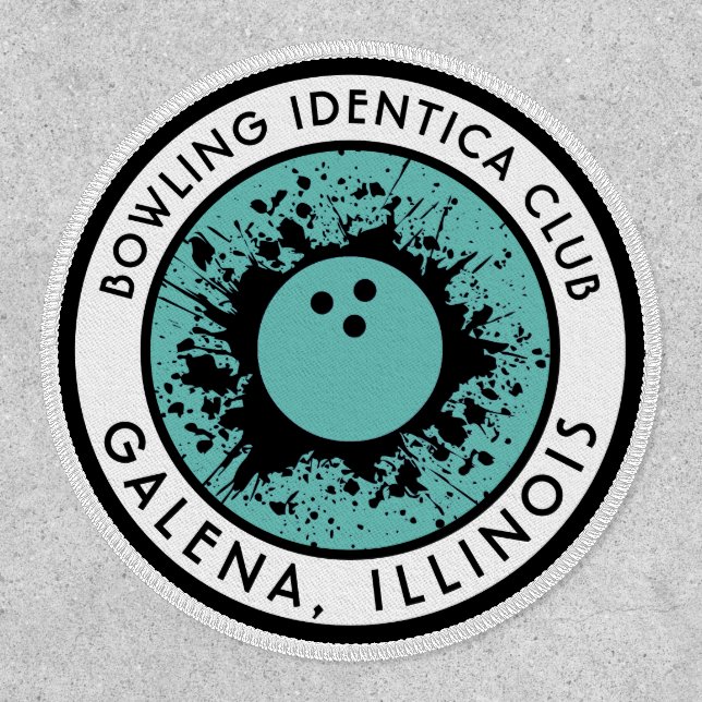 BOWLING splatz club patch with location (Front)