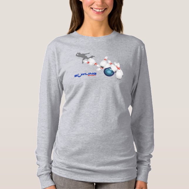 Bowling Sports | Women's  Long Sleeve T-Shirt (Front)