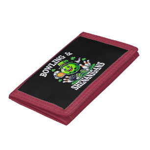 Bowling St Patrick's Day Shenanigans Tri-fold Wallet