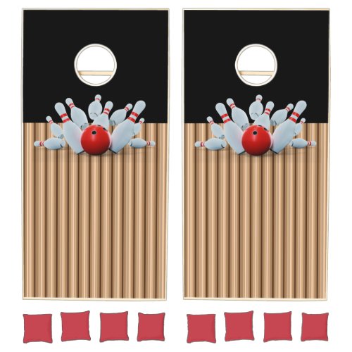 Bowling Strike Cornhole Set