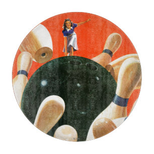 Bowling Strike Cutting Board