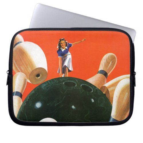 Bowling Strike Laptop Sleeve