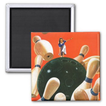 Bowling Strike Magnet by PostSports at Zazzle