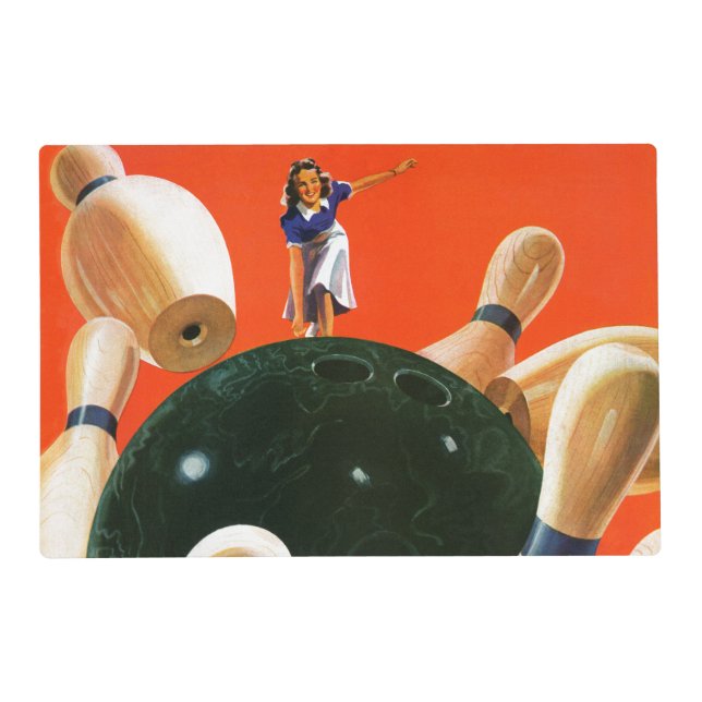 Bowling Strike Placemat (Front)