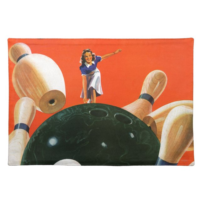 Bowling Strike Placemat (Front)