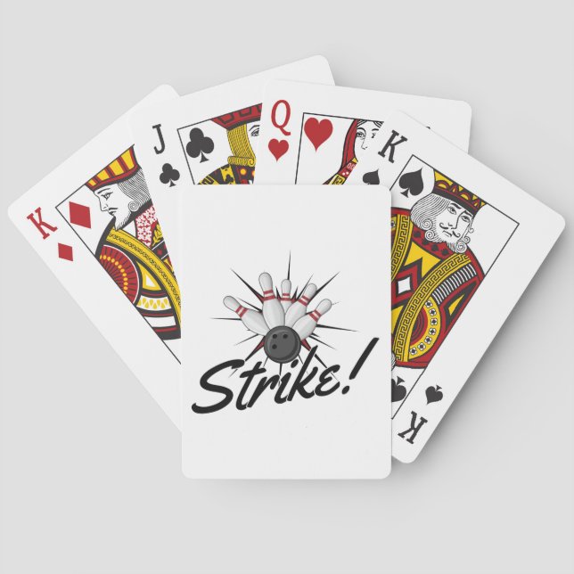 bowling strike! poker cards (Back)