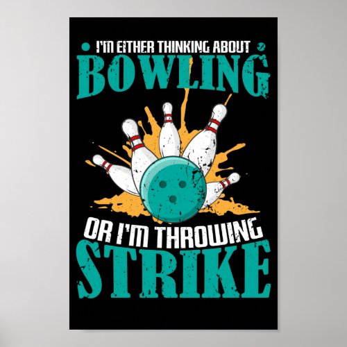 Bowling Strike Poster