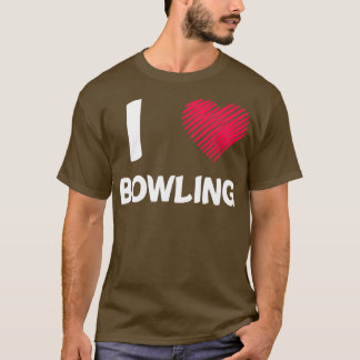 Bowling Strike Skittles Pin Bowling Hall Spare 4 T-Shirt