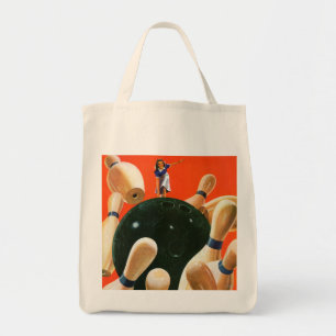 Bowling Strike Tote Bag