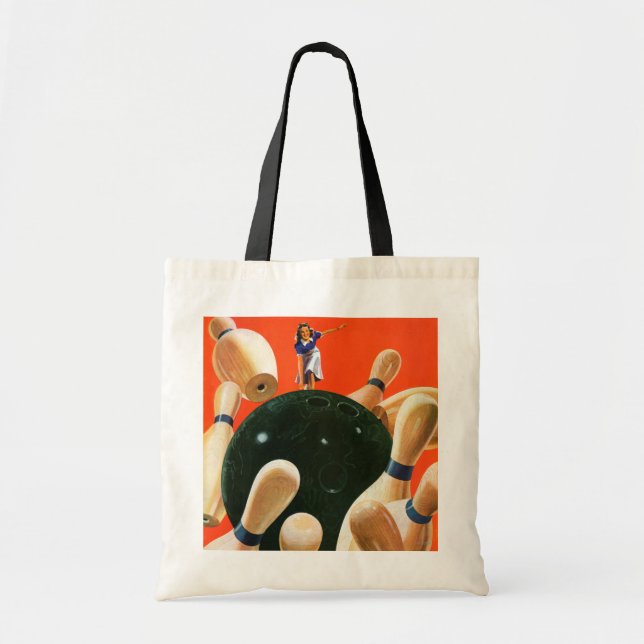 Bowling Strike Tote Bag (Front)
