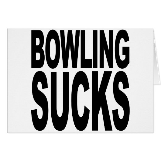 Bowling Sucks Cards (Front Horizontal)