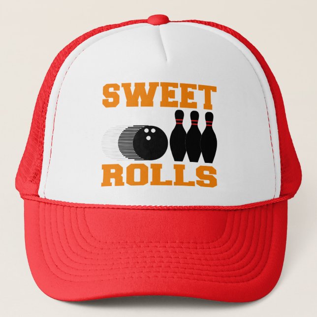 Bowling Sweet Rolls Trucker Hat (Front)