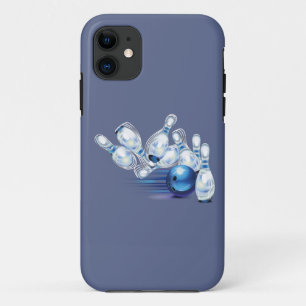 Bowling T-Shirt Trucker Hat Classic Round Sticker  iPhone 11 Case