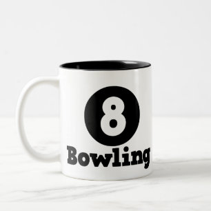 Bowling Team, Bowler Pin Humor Two-Tone Coffee Mug