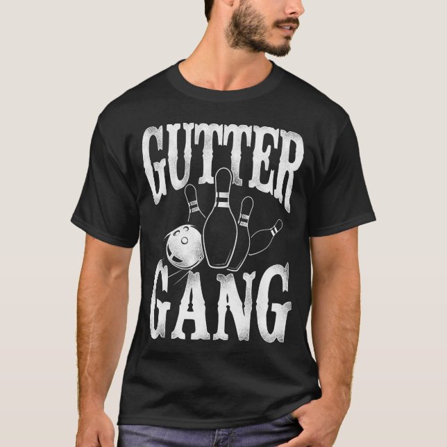 Bowling Team Gutter Gang T-Shirt (Front)