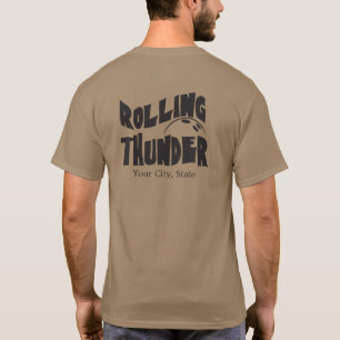 Bowling Team Logo - Rolling Thunder T-Shirt