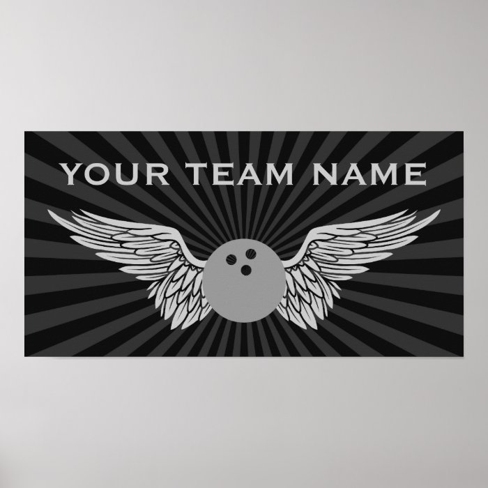 bowling team name print