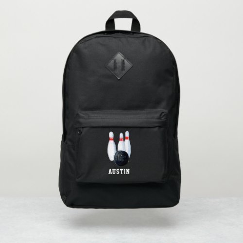 Bowling Team  Player Name Monogram Port Authority Backpack