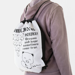 Bowling Tee Drawstring Bag