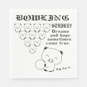 Bowling Tee Napkins